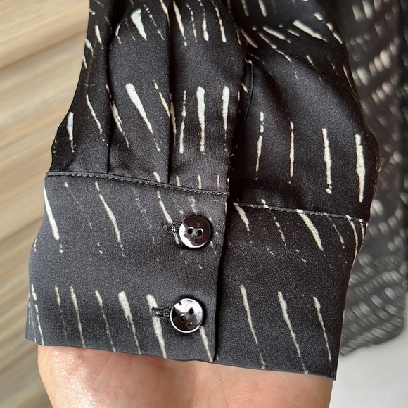 Eileen Fisher Silk and Cotton Button Front Shirt Dress size M - Picture 4 of 7